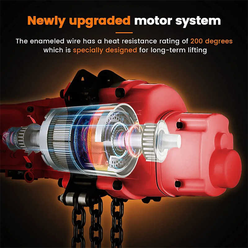 Versatile BCD Mini Electric Chain Hoist in 250kg 500kg and 1t Capacities