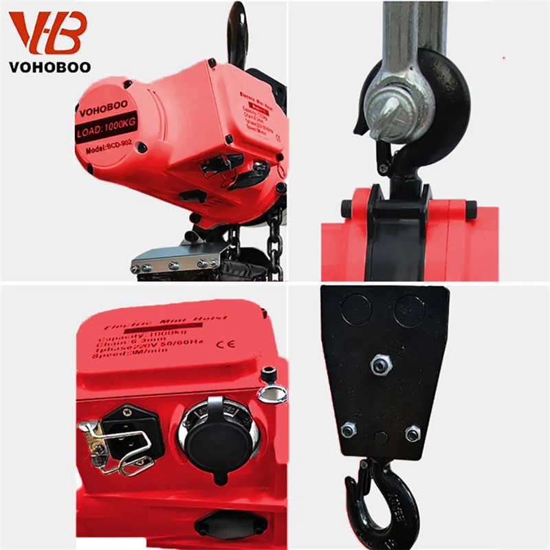 User Friendly BCD Electric Chain Hoist with Low Voltage Control for Safety