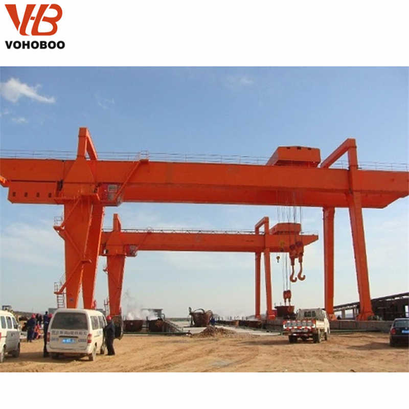 Heavy Duty Double Girder Gantry Crane for 60 Ton Industrial Lifting