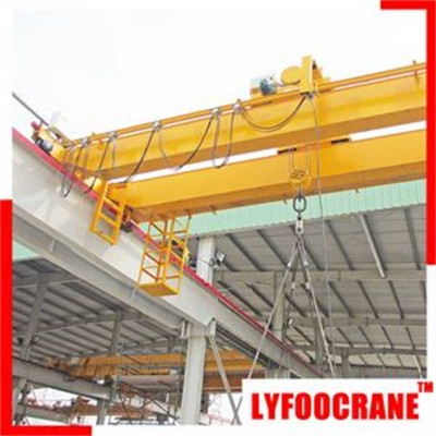 Top Running Double Girder Overhead Crane for Workshop Applications