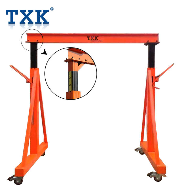 Assembled Mobile Gantry Crane Kit with Hoist for Immediate Use