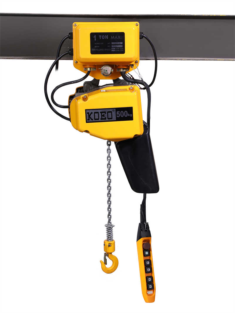 Durable Electric Chain Hoist for Intense Workcycles | Hook Type Design