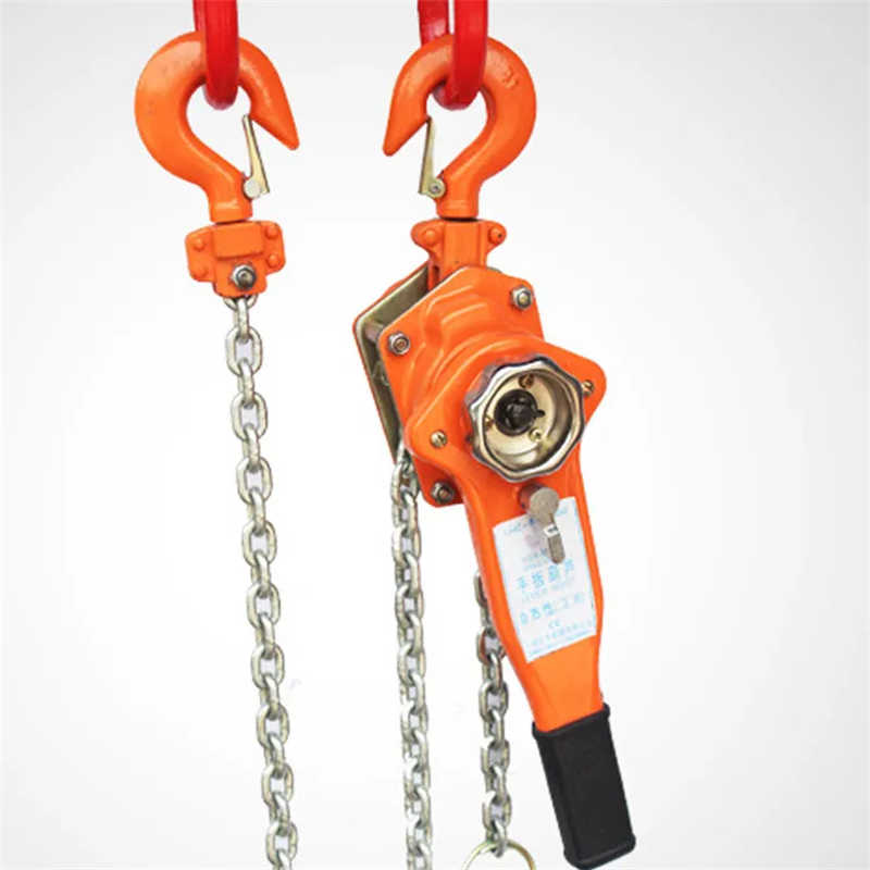Robust Lever Chain Hoist for Vertical Lifts and Horizontal Tensioning