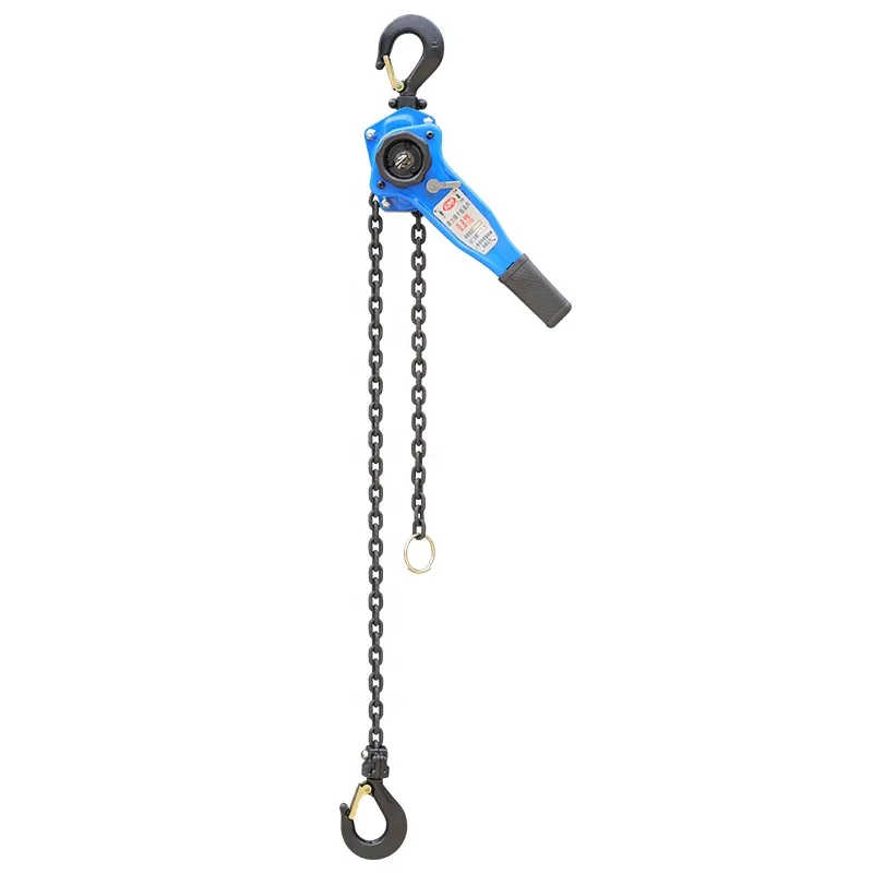 Easy-to-Use Manual Lever Hoist with Shock Absorption and Safety Hook