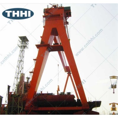 Double Girder Shipyard Gantry Crane for Heavy Lifting in Dockyards