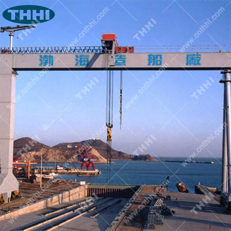 250t Shipyard Gantry Crane for Heavy Duty Hull Block Lifting