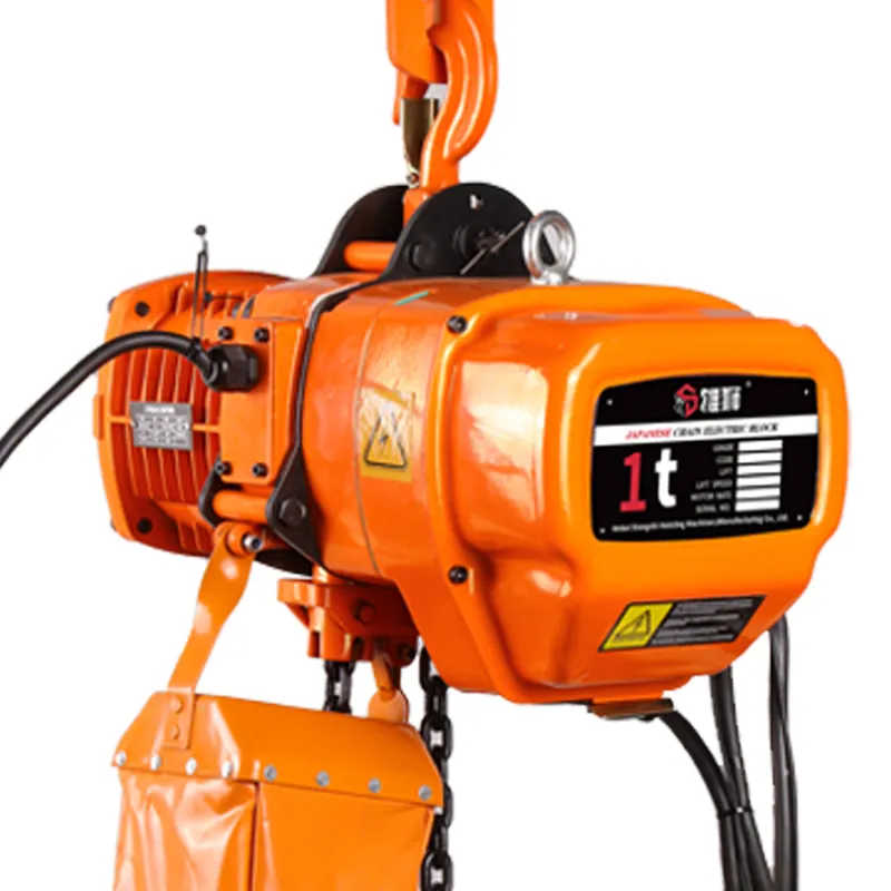 Industrial Grade 1 Ton Electric Chain Hoist 380V with Trolley System