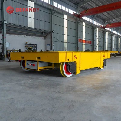 Workshop Transport Rubber Wheel Steering Battery Trackless Transfer Cart