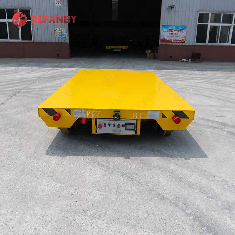 Industrial Material Transport Aluminum Coil Electric Flat Trackless Transfer Car