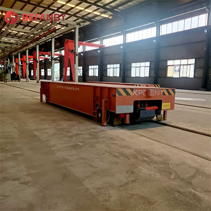 KPD-60 Tons Warehouse Material Handling Flat Transfer Trolley on Railway