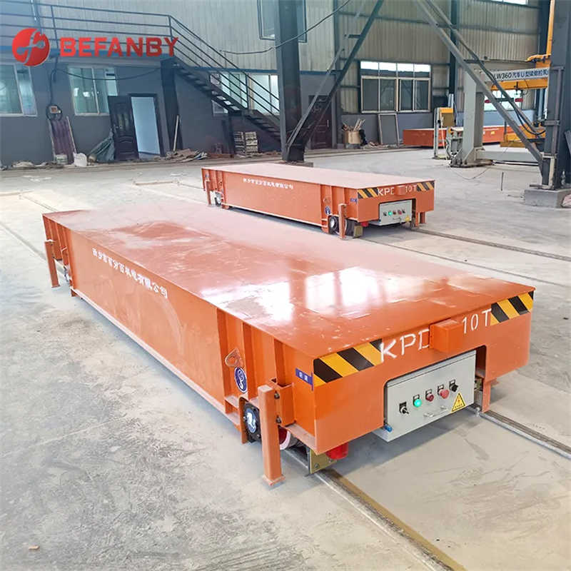 KPD-60 Tons Warehouse Material Handling Flat Transfer Trolley on Railway