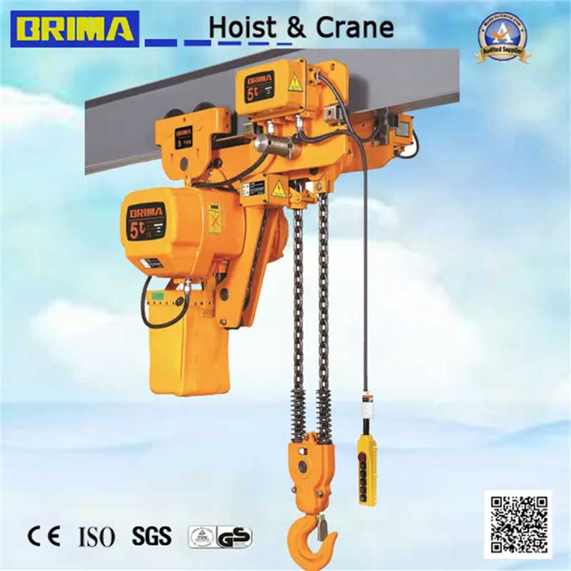 3t Brima Japan Type Electric Chain Hoist with Trolley