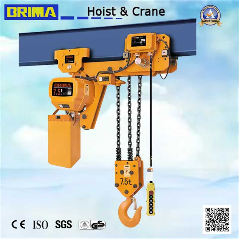 3t Brima Japan Type Electric Chain Hoist with Trolley