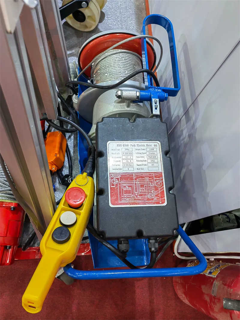 100% Copper Motor Italy Style Electric Push Hoist Hsg-B300f1 (300kg)