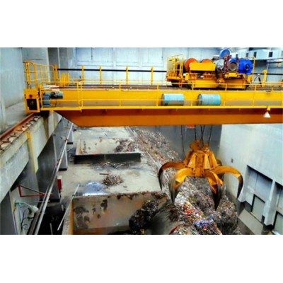 Double Girder Grab Bucket Overhead Crane for Bulk Materials like Grain, Coal