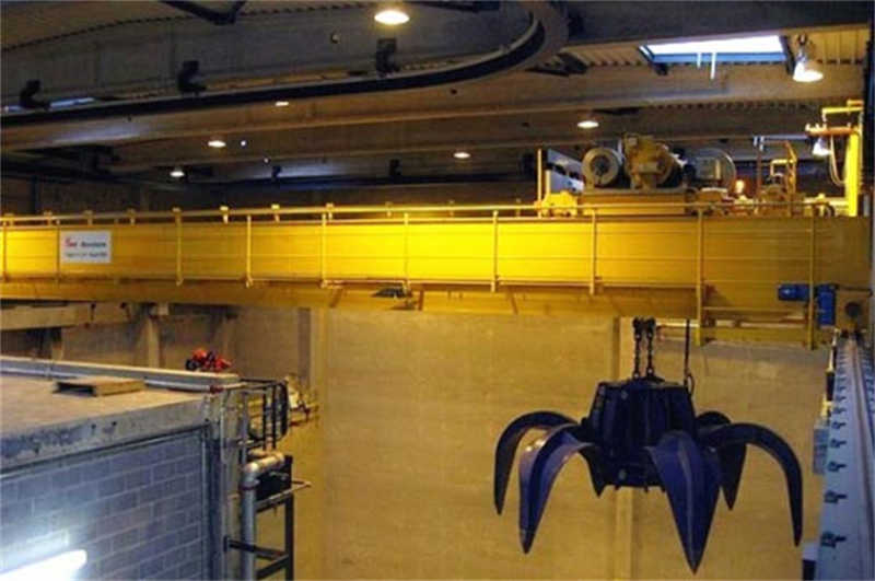 Double Girder Grab Bucket Overhead Crane for Bulk Materials like Grain, Coal