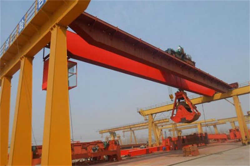 Heavy Duty Double Girder Overhead Crane with Clamshell Grab for Scrap