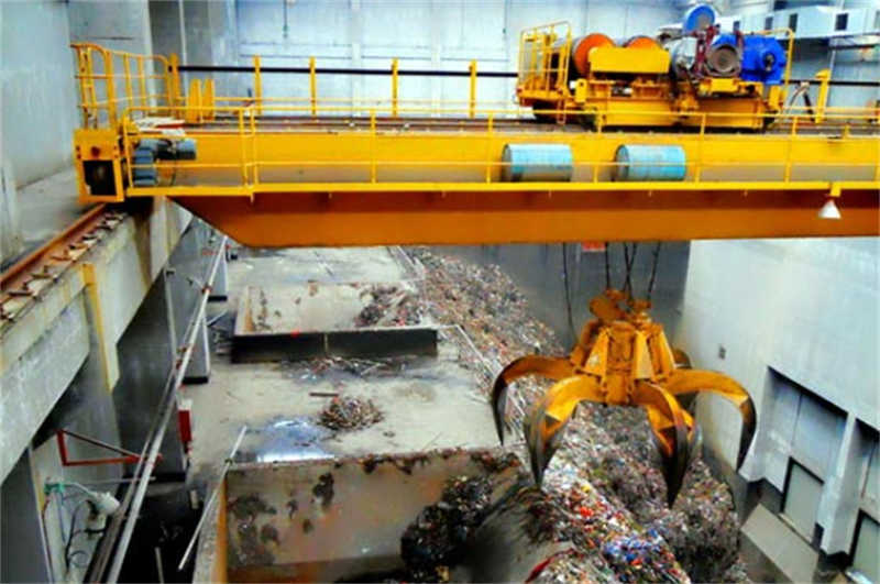 Double Girder Overhead Crane with Automated Grab System