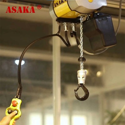 Hot Sale Portable 250kg Electric Mini Chain Hoist Crane with CE Approved