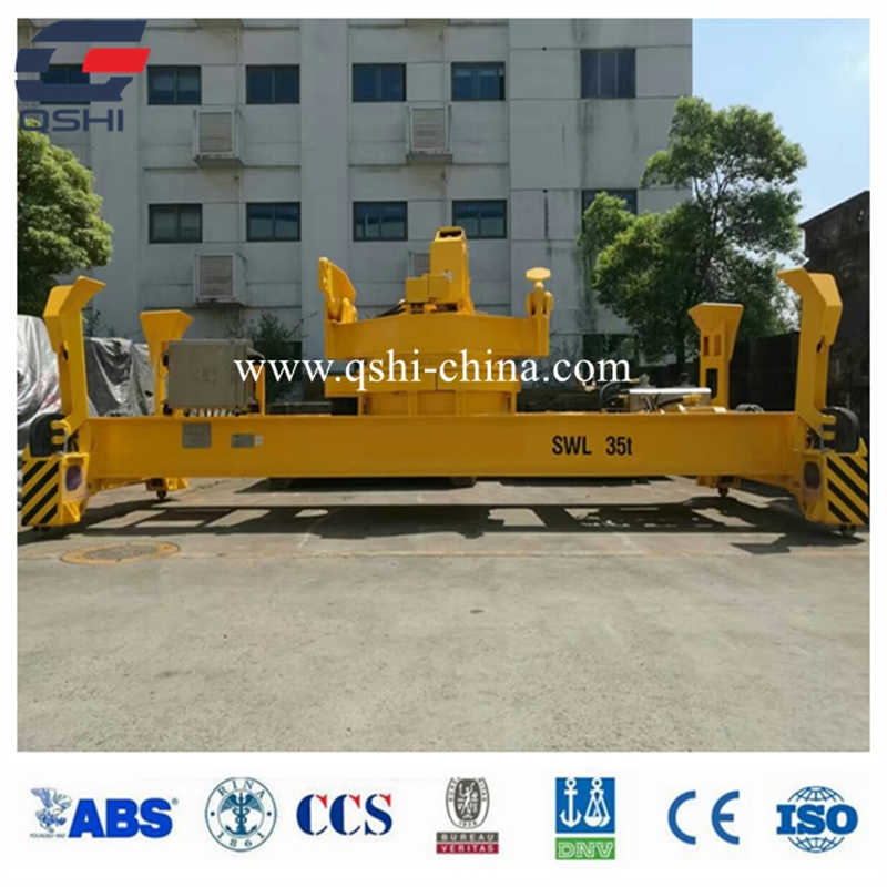 20FT 40FT Hydraulic Telescopic Rotating Container Spreader for Railway Yard