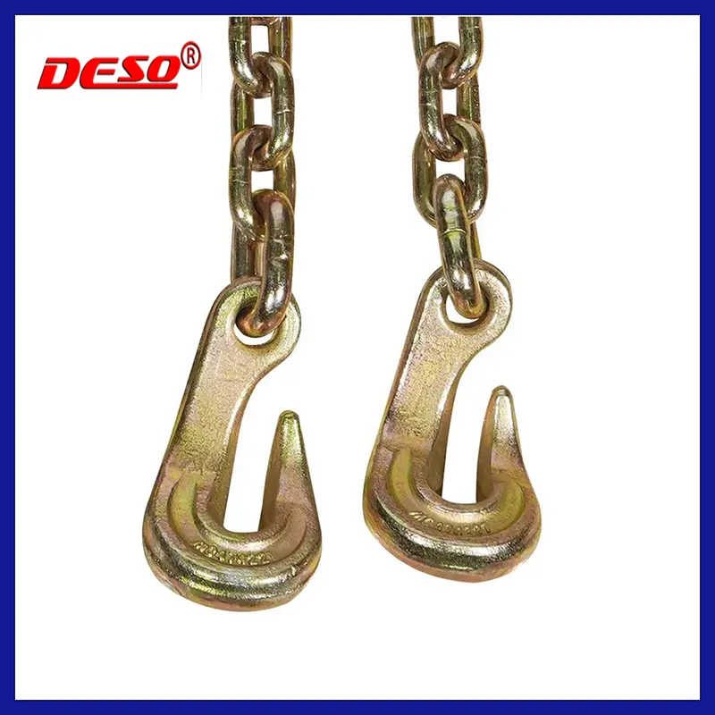 Eye Bent Hook Tie Down Chain for Lifting / G80 Cargo Lashing Binder Chain Sling