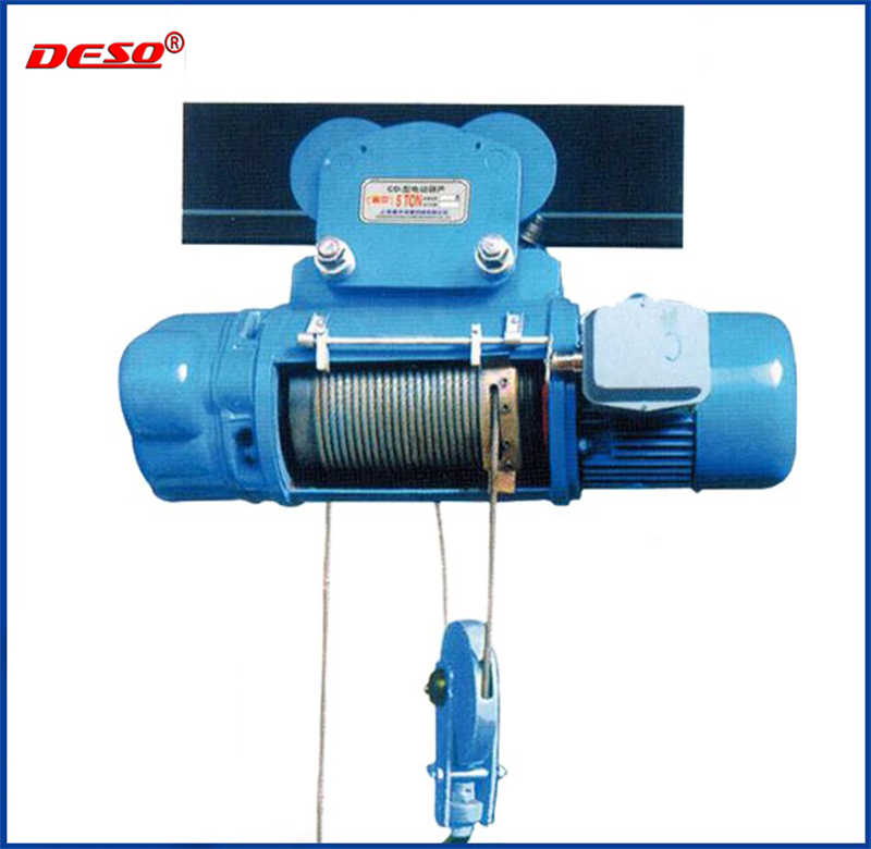 Industrial Grade 500kg Electric Wire Rope Hoist with Thermal Protection