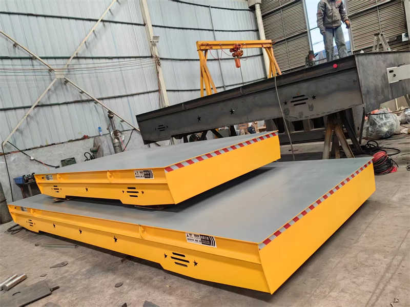 Heavy Duty Trackless Electric Flat Car for Industrial Material Transport
