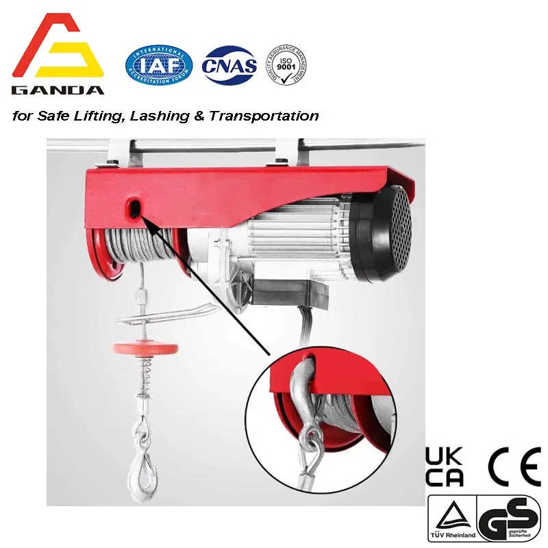 Miniature Electric Wire Rope Hoist for Precision Lifting and Pulling