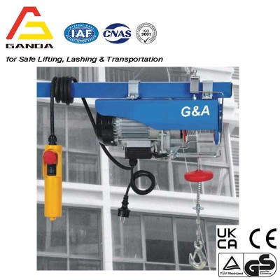 Single-Phase Mini Electric Hoist with Thermal Overload Protection