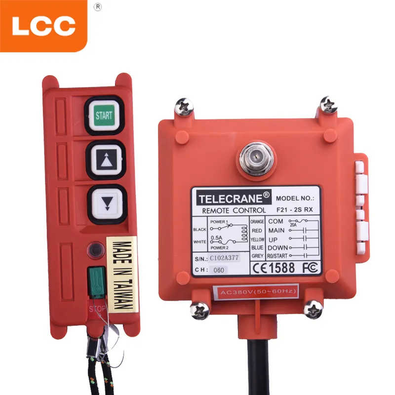 F21-2s 2 Channel Hoist Crane Truck Remote Control Push Button Switch