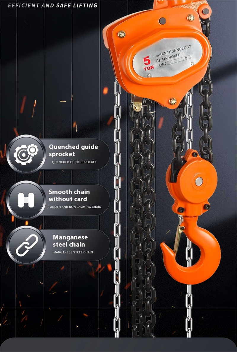 Manual Hoists Chain Block with Pendant Control & Easy Rotation