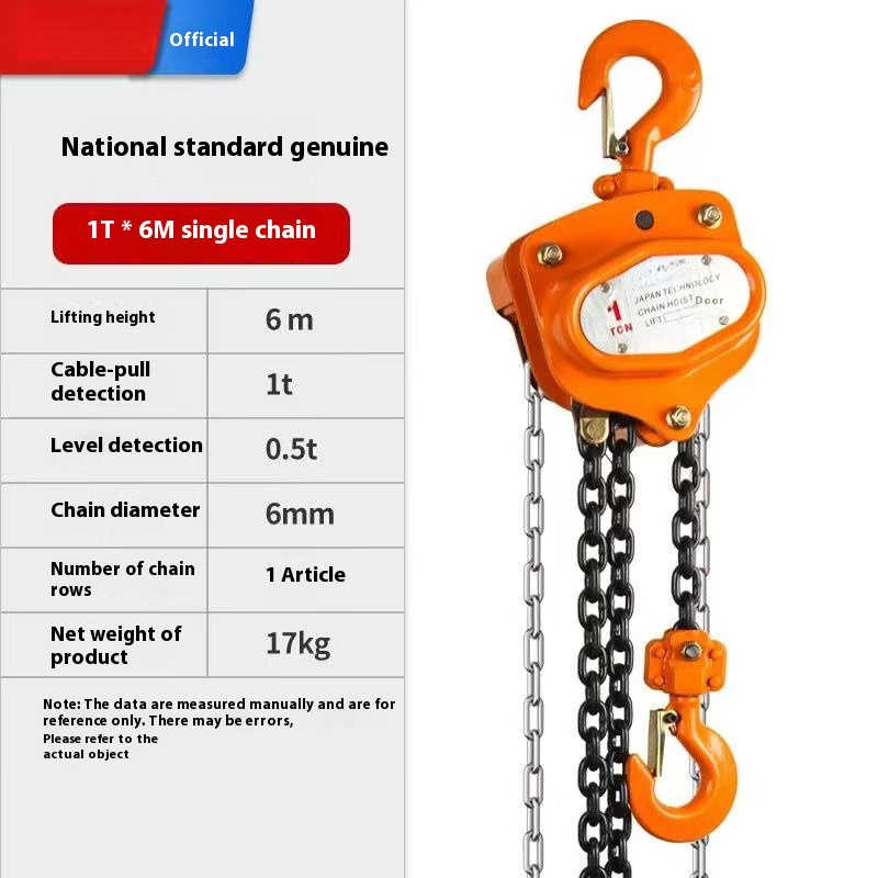 G80 Manual Hoists Chain Block for Effortless Lifting & Pulling