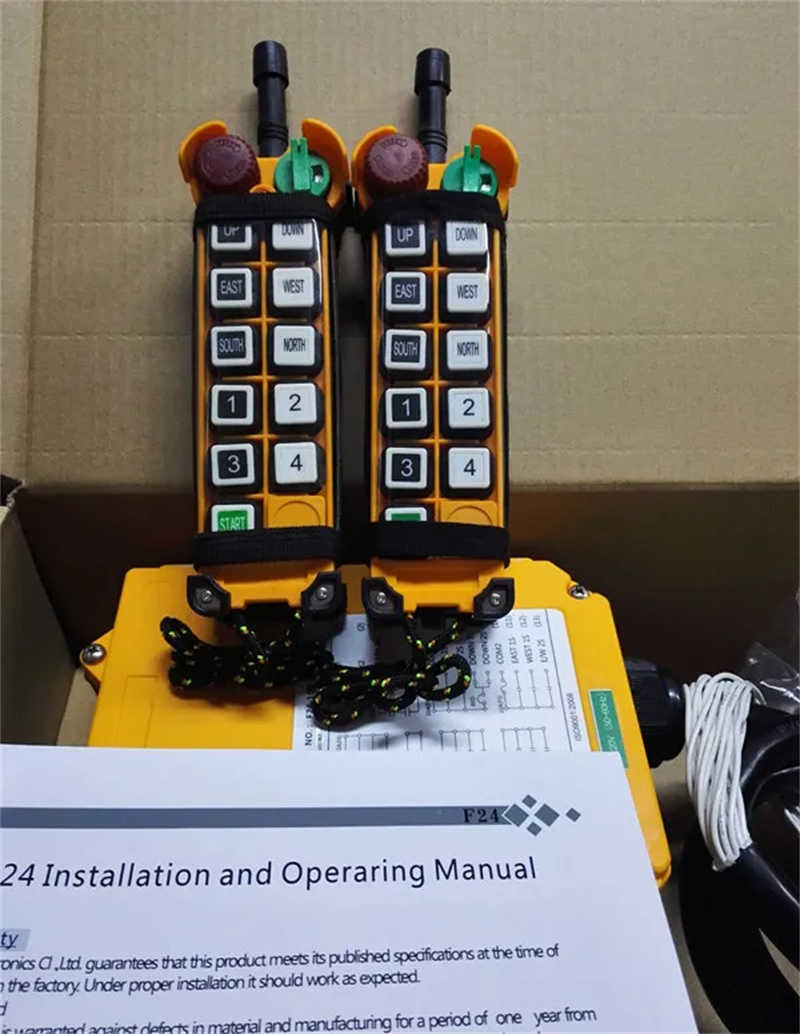 F24-10d 220V AC Industrial Wireless Remote Controller for Bridge Crane