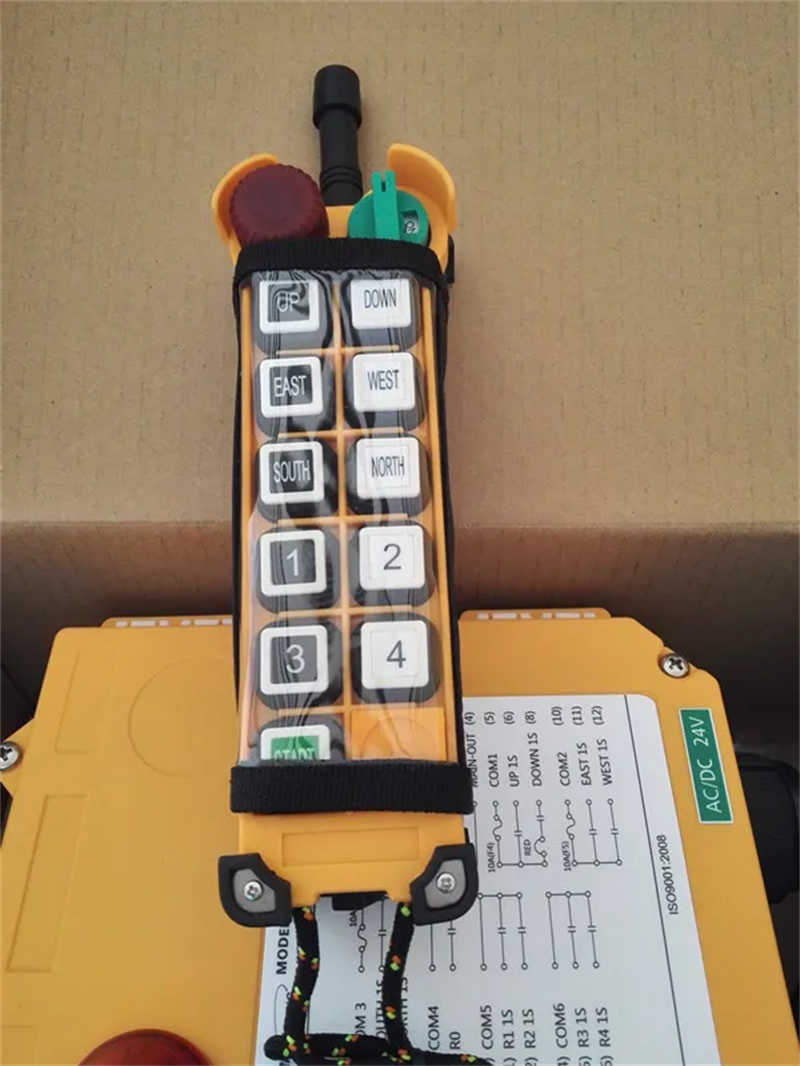 F24-10d 220V AC Industrial Wireless Remote Controller for Bridge Crane