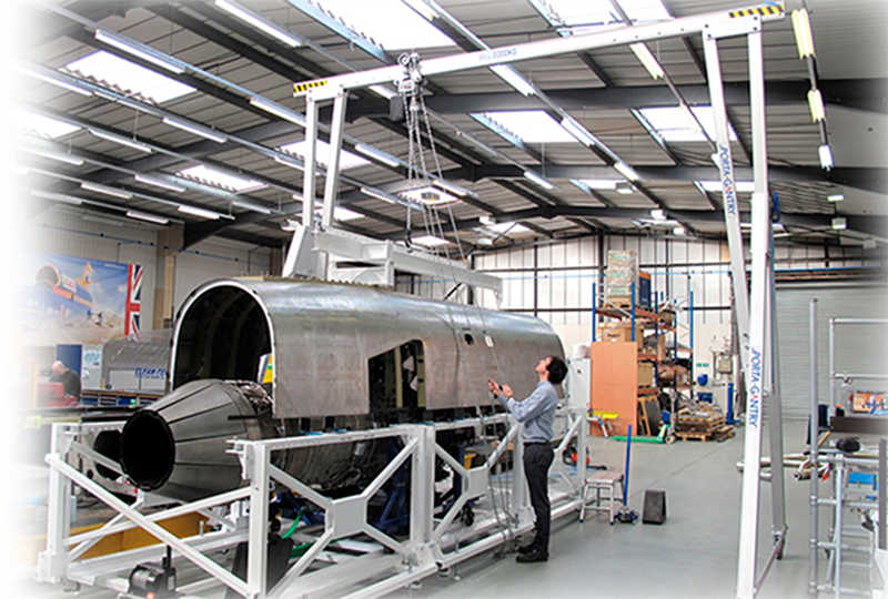 1 Ton Compact Mobile Gantry Crane for Garage, Workshop, and Logistics