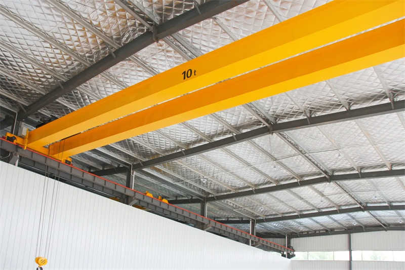 Double Beam Bridge Crane with Electric Hoist for Manufacturing Plants