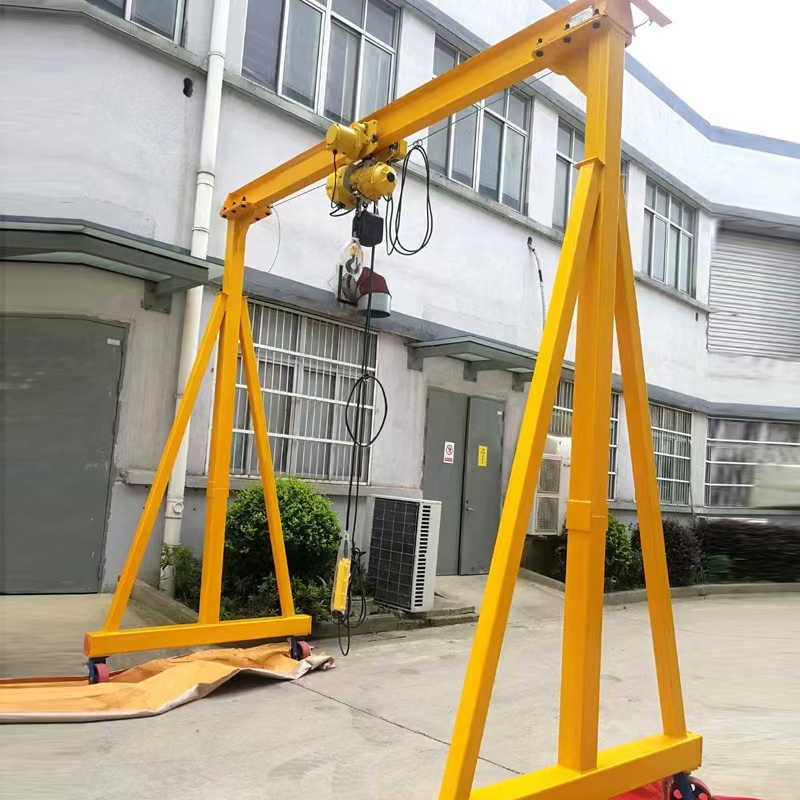 Lightweight Aluminum Gantry Crane for Construction Site and Fabrication Shop