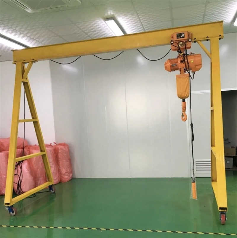 Lightweight Aluminum Gantry Crane for Construction Site and Fabrication Shop