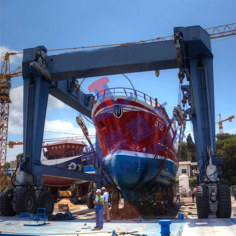 80t Mobile Yacht Lift for Middle East Shipyards
