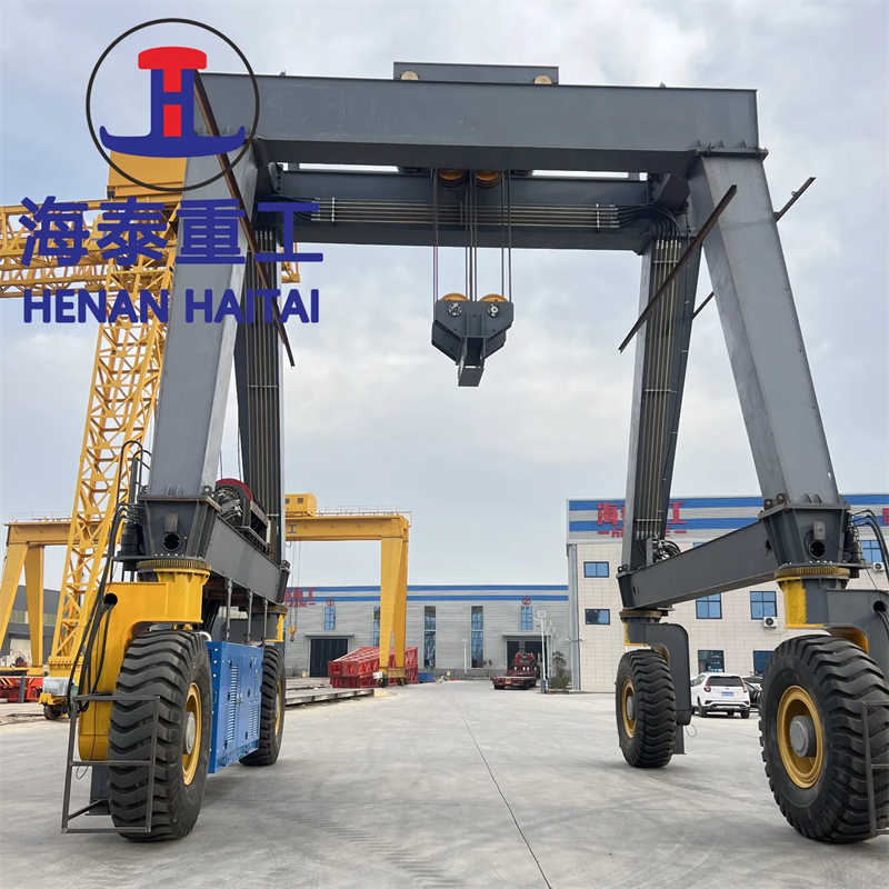 50t Double Girder Rubber Tyred Gantry Crane RTG System