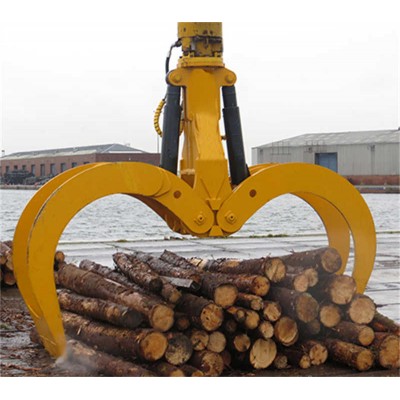 Simple Operation Mechanical Rope Grab Bucket for Timber Yards