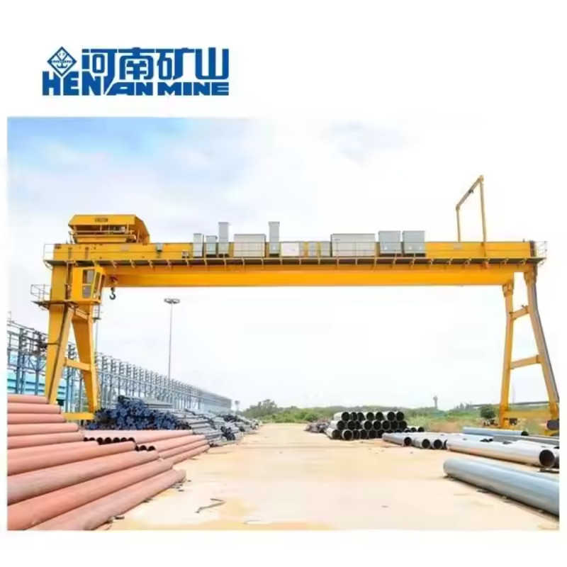 Customizable 5 to 160 Ton Double Girder Gantry Crane with Hook