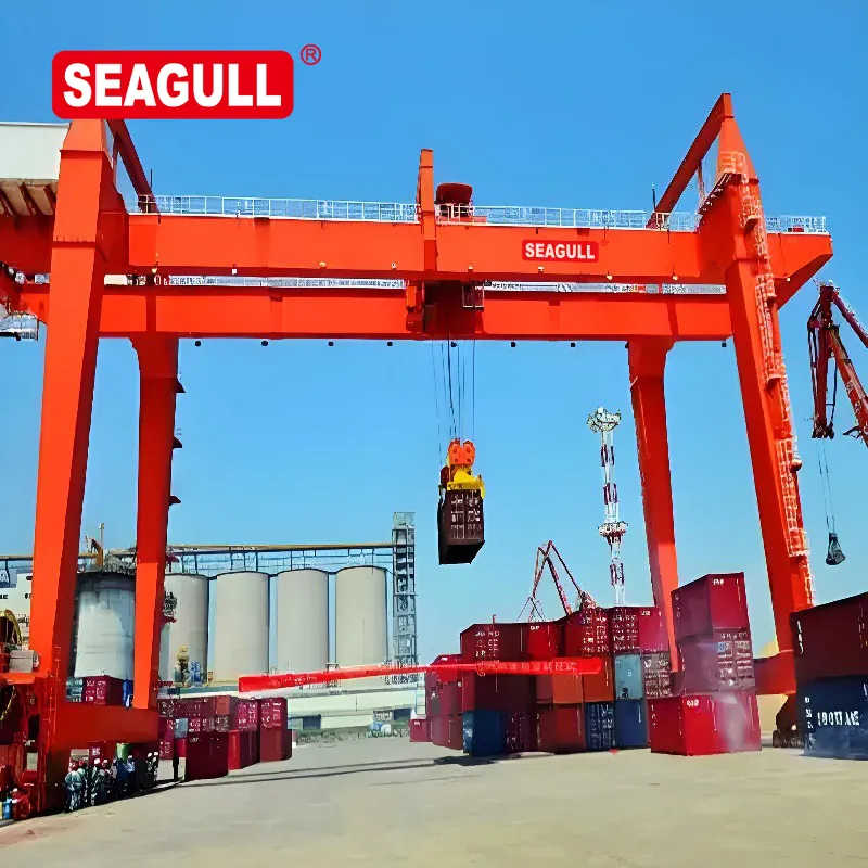 Electric Double Girder Railway Gantry Crane for Intermodal Terminals