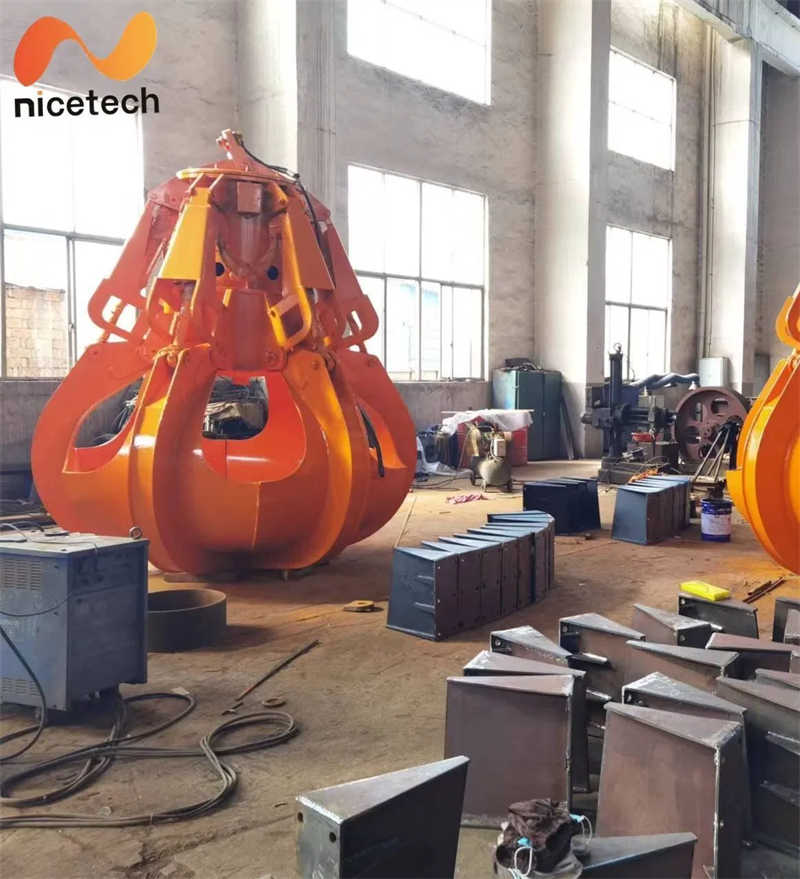 Powerful Hydraulic Grab Bucket for Rock, Ore and Heavy Bulk Materials