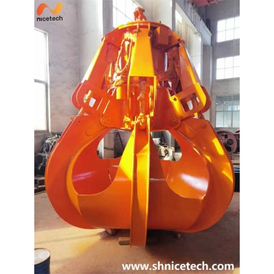 Wide-Opening Hydraulic Grab Bucket for Fast Cycle Times and High Productivity