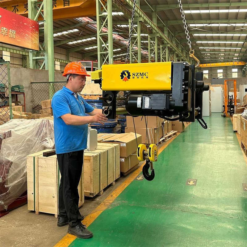 CE Certified Electric Wire Rope Hoist with Advanced Safety Braking System