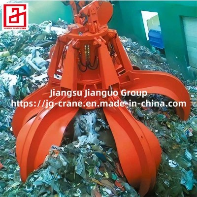 Robust Steel Grab Bucket for Scrap, Demolition and Waste Handling Operations