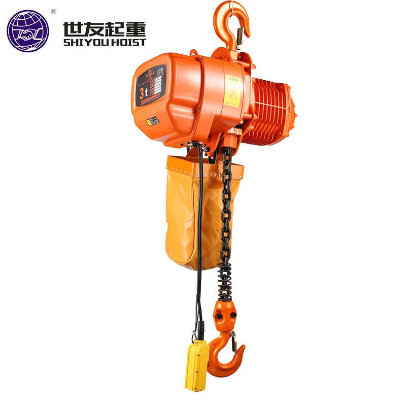 Robust 1t-3t Electric Chain Hoist with High-Quality Hook for Workshop Use