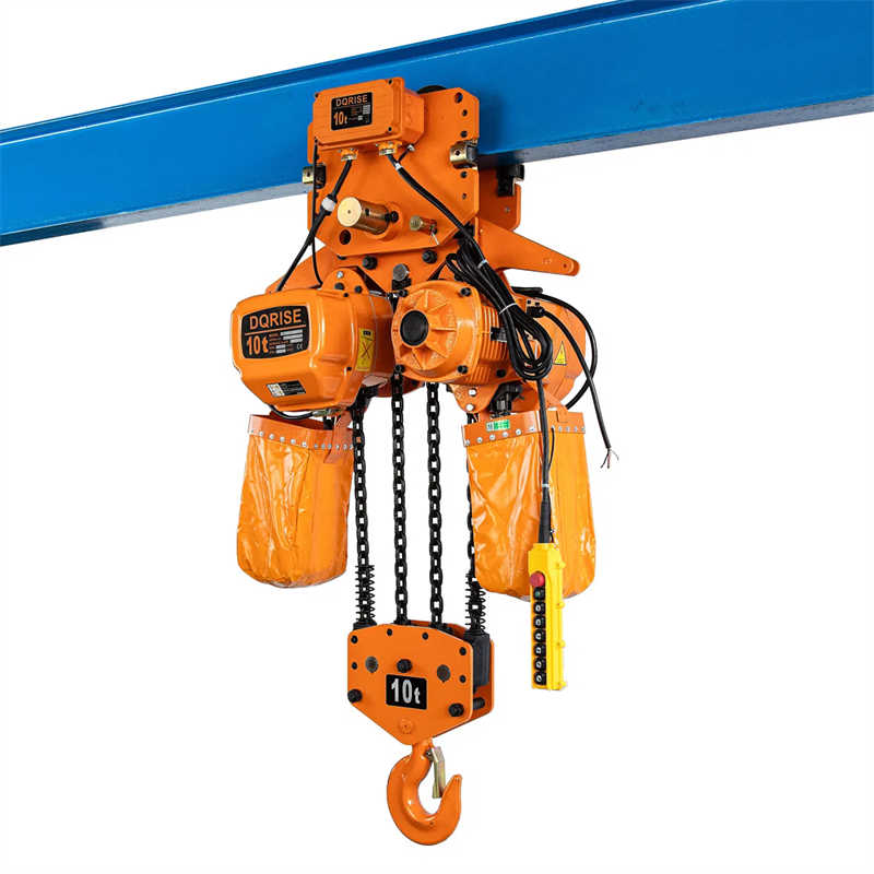 15 Ton Heavy-Duty Electric Chain Hoist with Trolley for Overhead Cranes