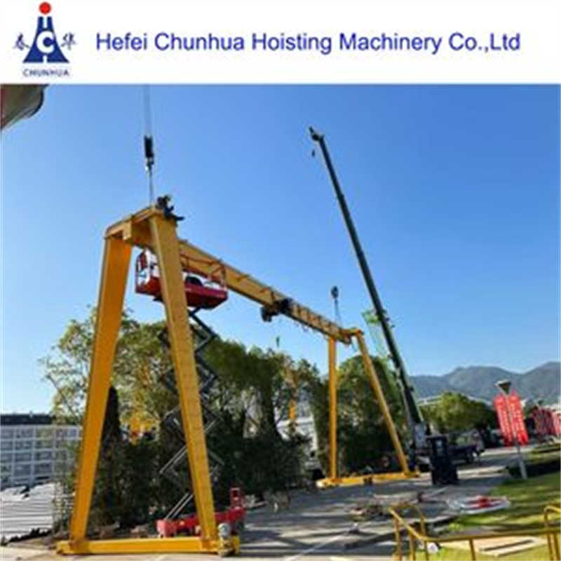 Single Girder Gantry Crane with Electric Wire Rope Hoist for Storage and Loading